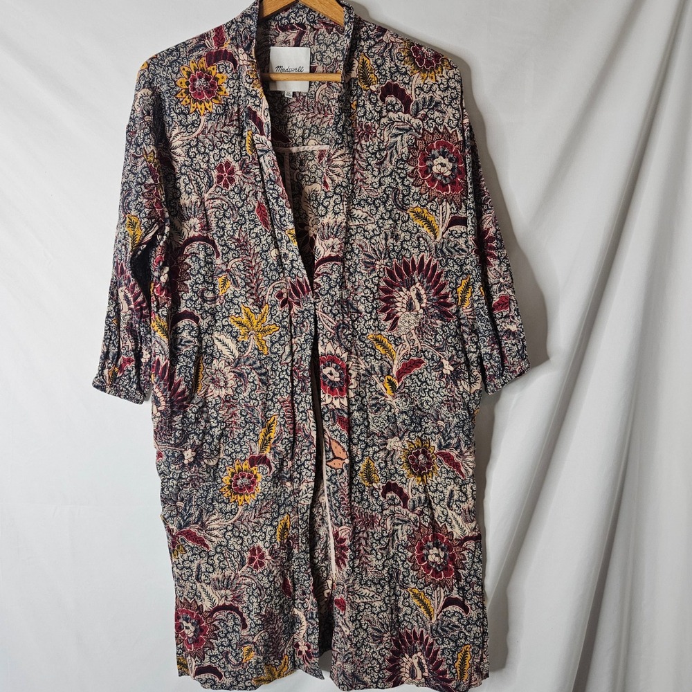 Madewell Oversized Kimono Lightweight Floral Jacket sz‎ XS